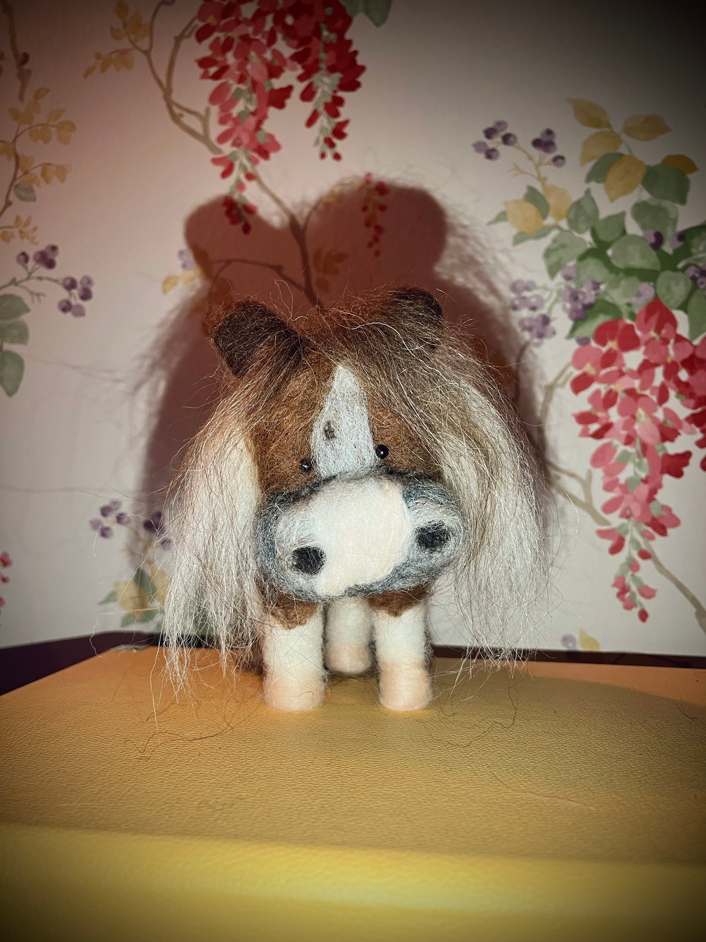 Needle felt potato ponies