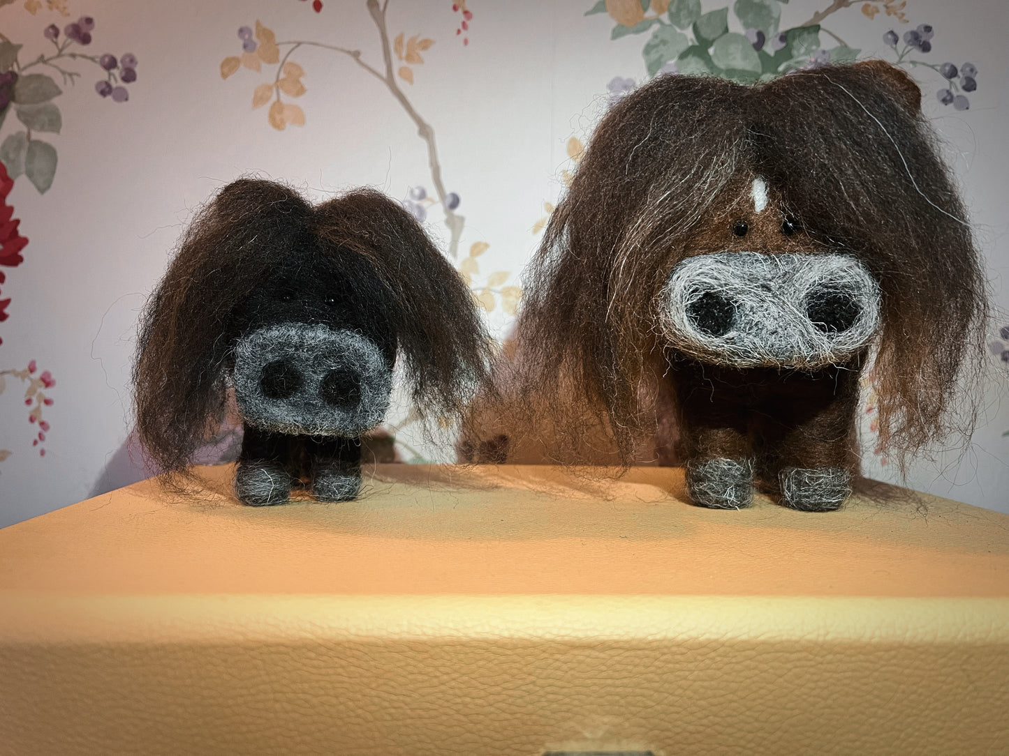 Mini spud needle felt pony