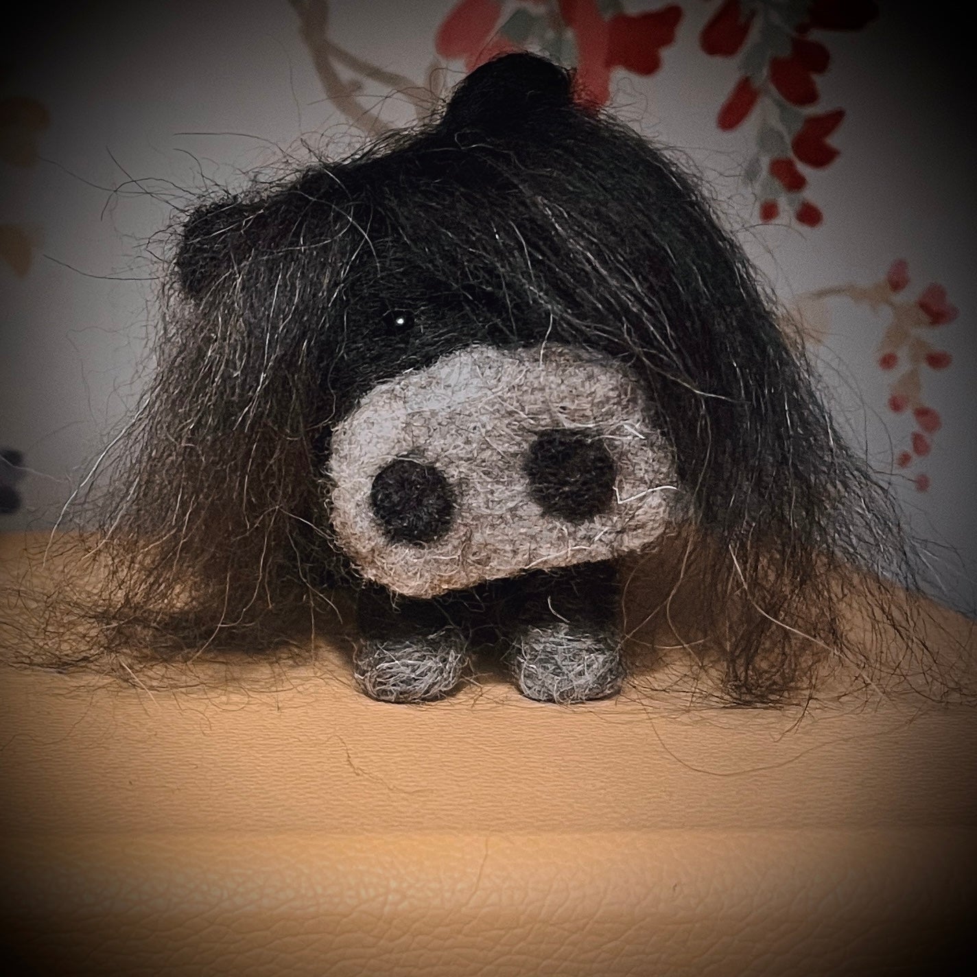 Mini spud needle felt pony
